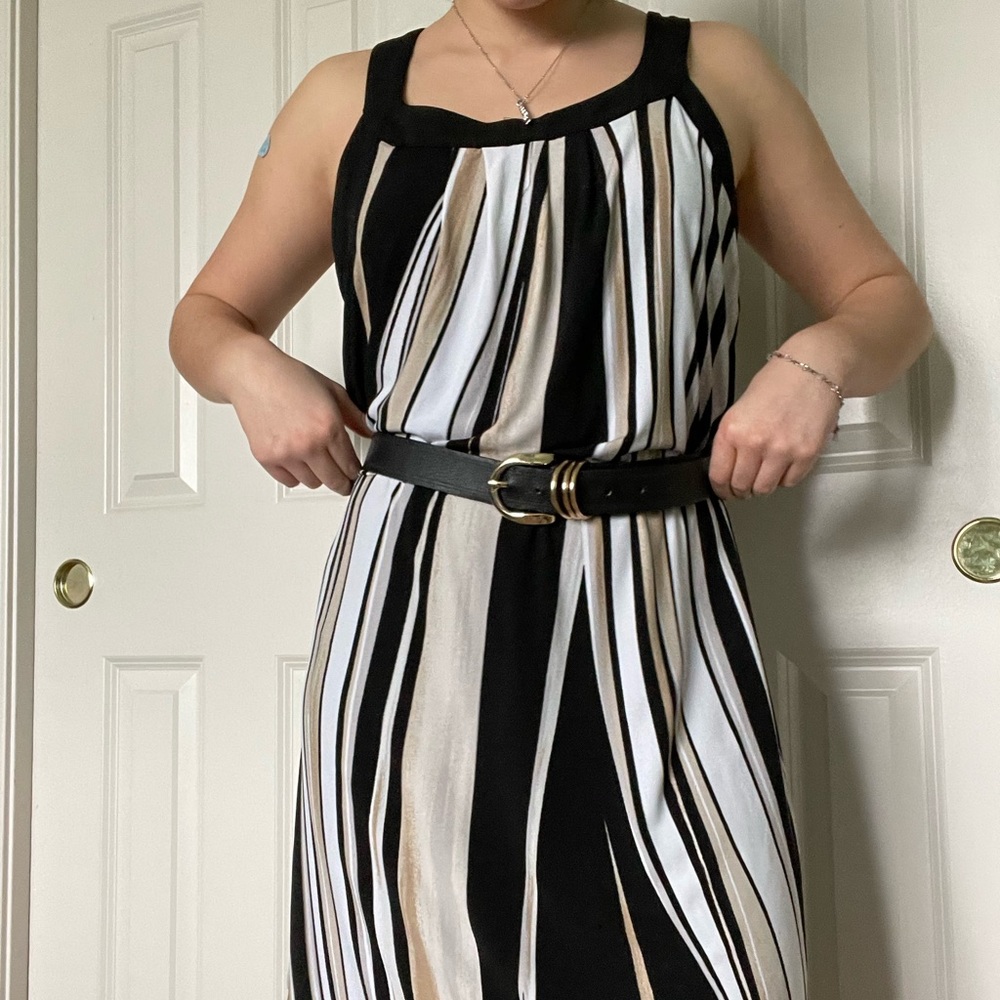 Stripped shirt dress!